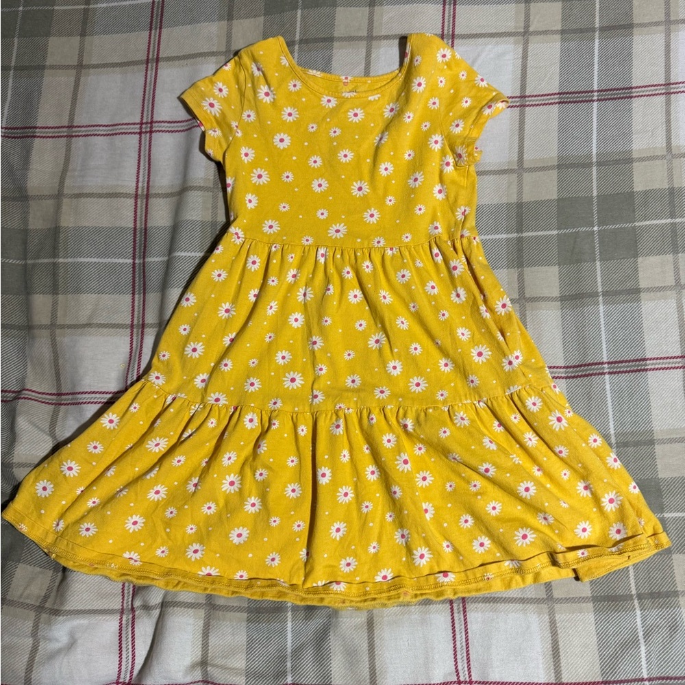 Jumping Beans Yellow Floral Kids Dress - Picture 1 of 2